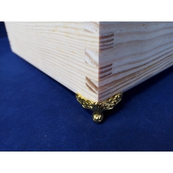 Nóżka C001 złoto   18x12mm, nóżka do przyklejenia, nie ma otworu na śrubę, gwóźdź